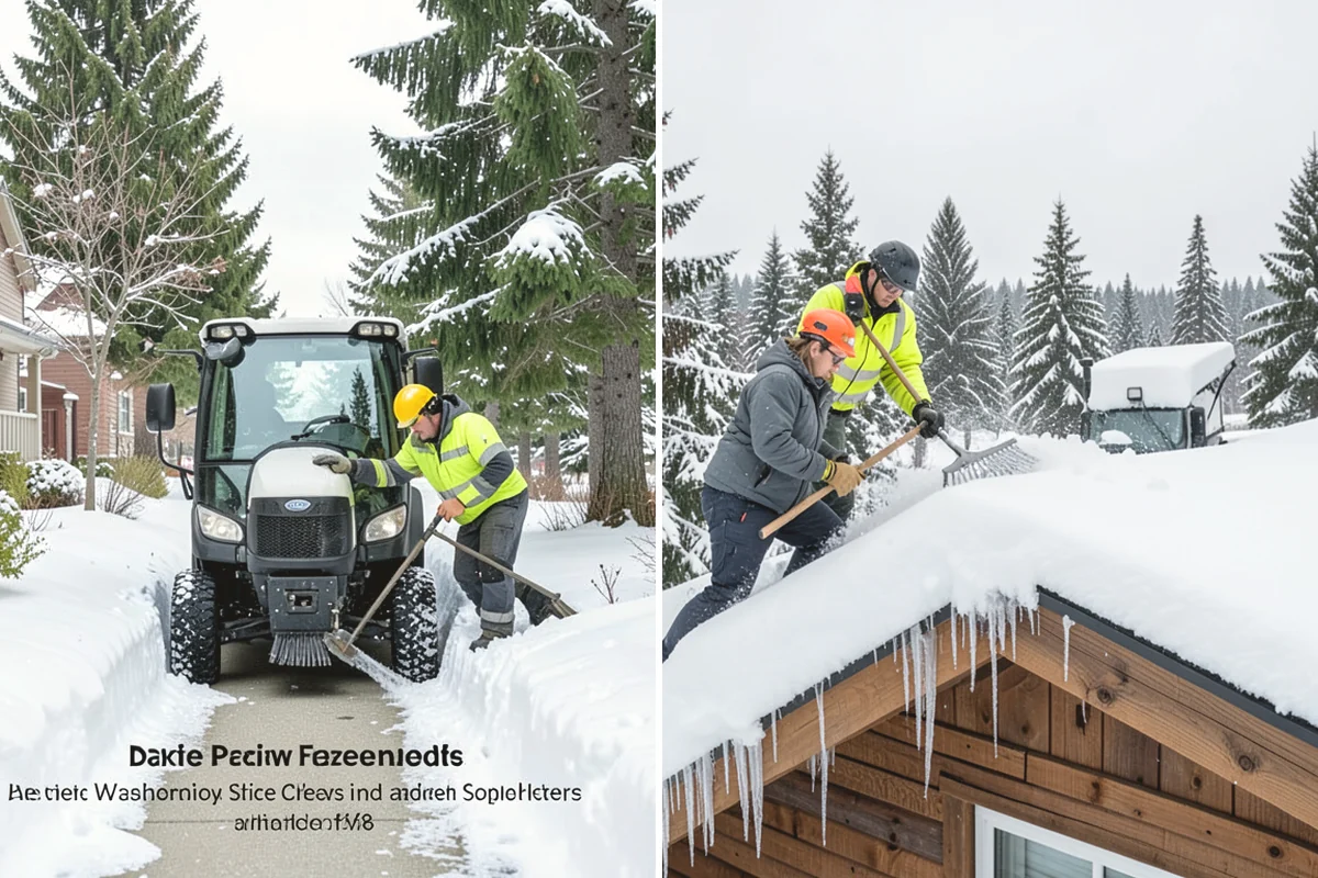 Steps Snow Removal in Mercer Island, King County, WA - We count the treads and note the step material