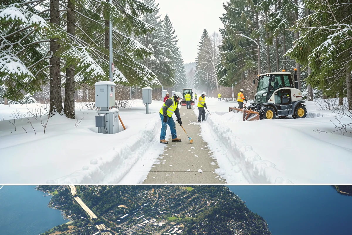 Steps Snow Removal in Mercer Island, King County, WA - Get on our list by late November so your stairs are safe from the first hard freeze of the season.