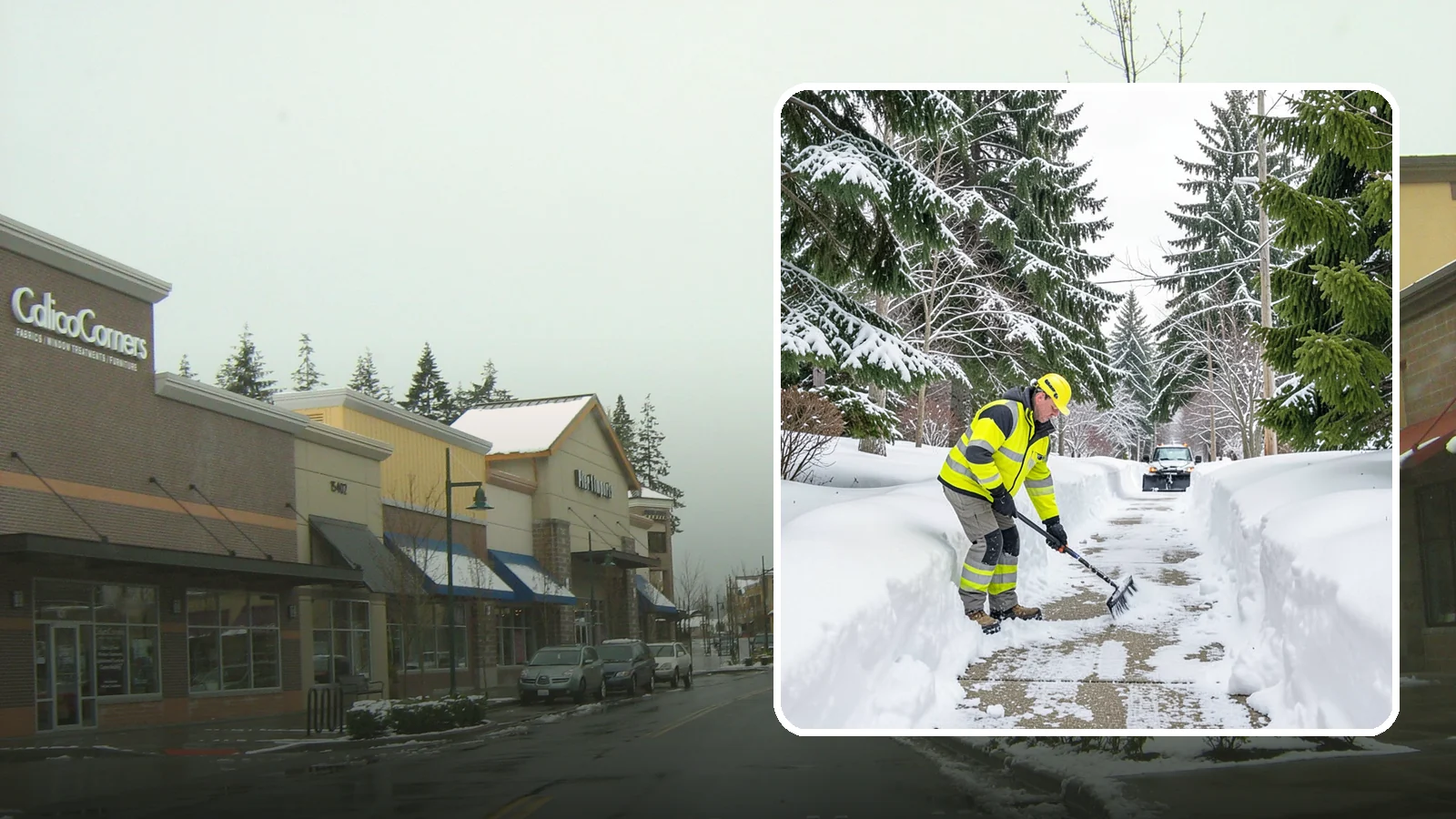 Steps Snow Removal in Mill Creek, Snohomish County, WA - We clear exterior stairs so the highest-risk surfaces on your property stay safe with every step.