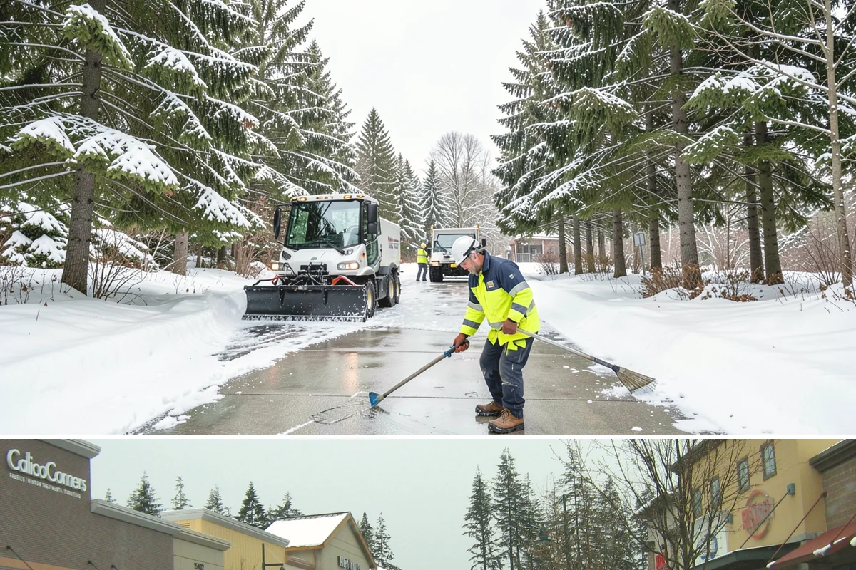 Steps Snow Removal in Mill Creek, Snohomish County, WA - Get on our list by late November so your stairs are safe from the first hard freeze of the season.