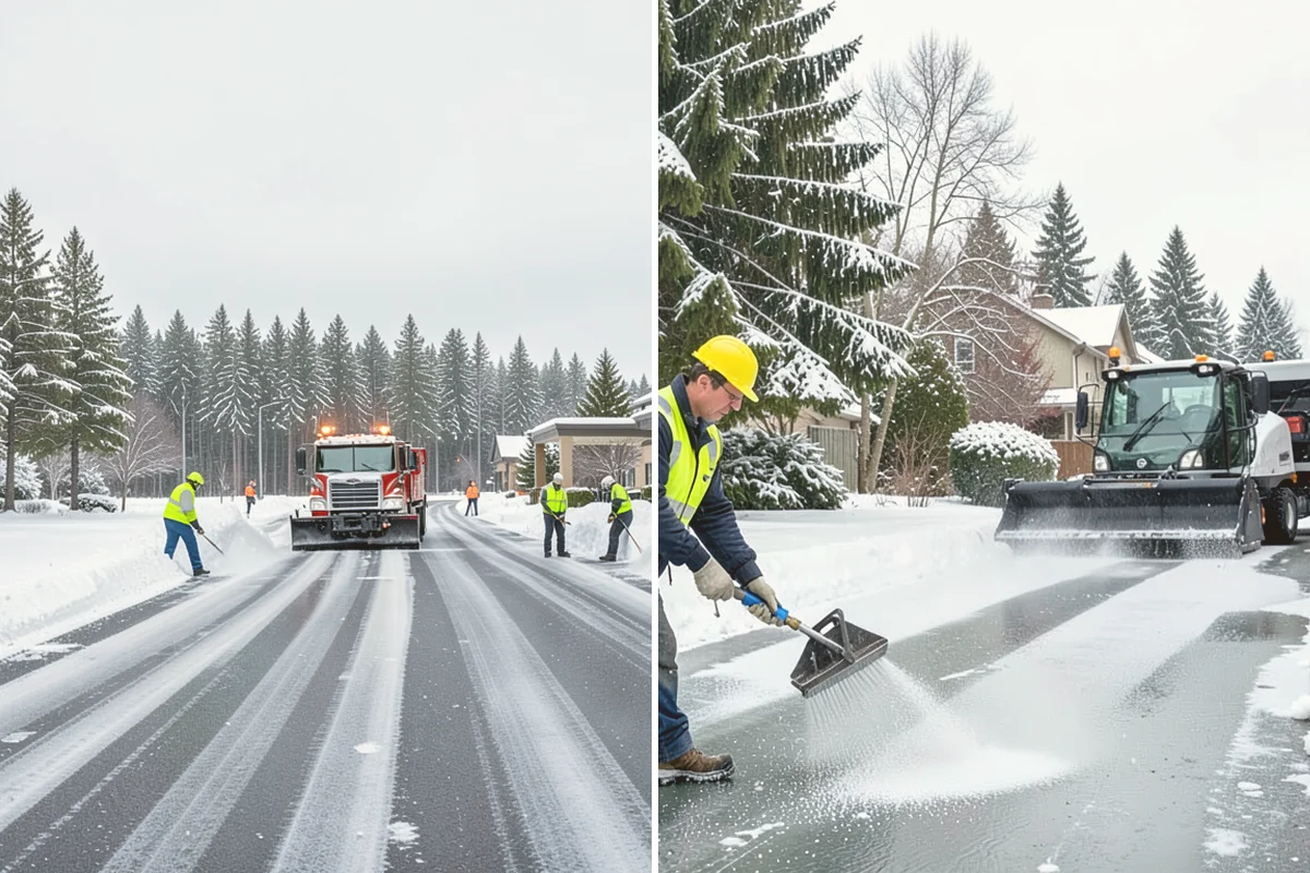 Steps Snow Removal in Milton, King County, WA - We count the treads and note the step material