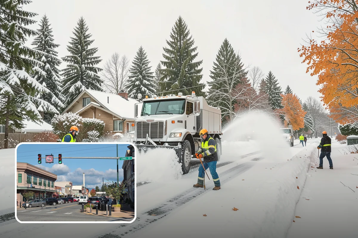 Steps Snow Removal in Monroe, Snohomish County, WA - Targets the treads and nosings where slips begin