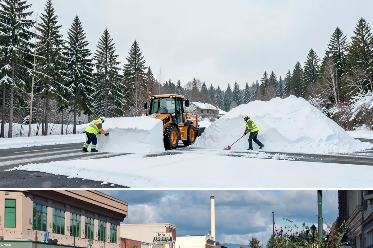 Steps Snow Removal in Monroe, Snohomish County, WA - Get on our list by late November so your stairs are safe from the first hard freeze of the season.