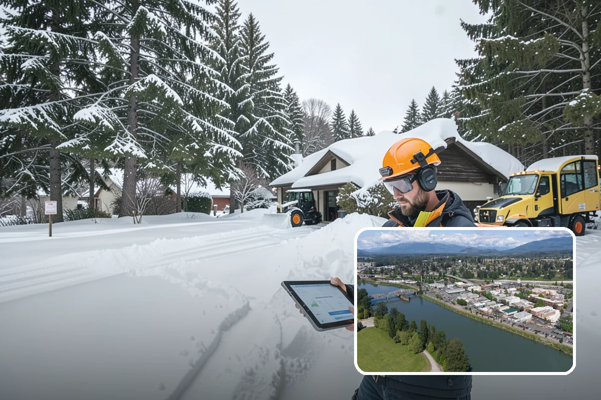 Steps Snow Removal in Mount Vernon, Skagit County, WA - Targets the treads and nosings where slips begin
