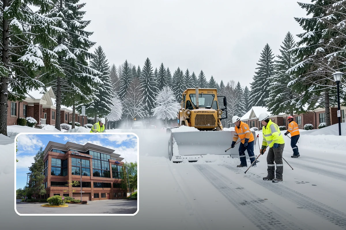 Steps Snow Removal in Mountlake Terrace, Snohomish County, WA - Targets the treads and nosings where slips begin