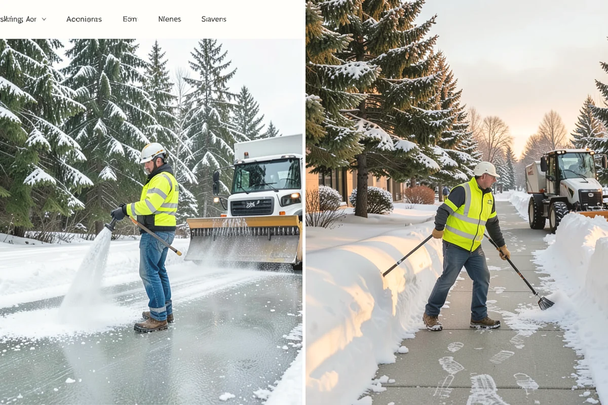 Steps Snow Removal in Mountlake Terrace, Snohomish County, WA - We count the treads and note the step material