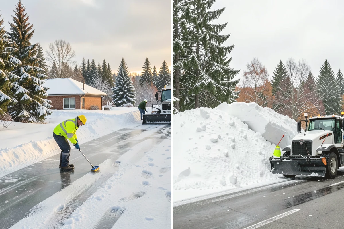 Steps Snow Removal in Mukilteo, Snohomish County, WA - We count the treads and note the step material