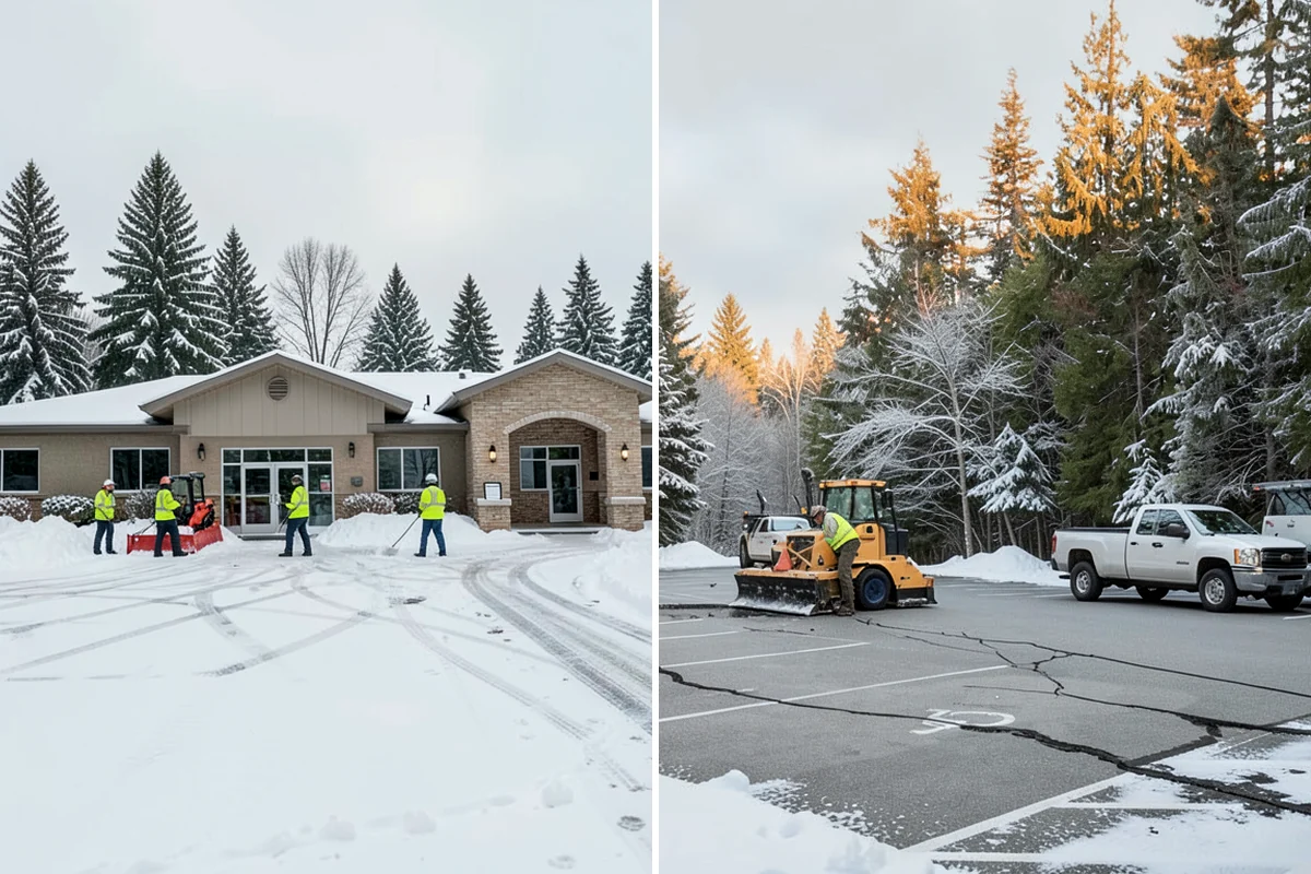 Steps Snow Removal in Normandy Park, King County, WA - We count the treads and note the step material