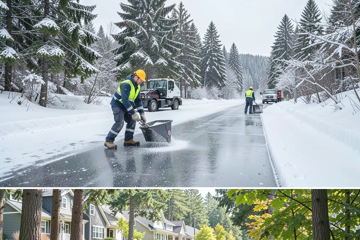Steps Snow Removal in Normandy Park, King County, WA - Get on our list by late November so your stairs are safe from the first hard freeze of the season.