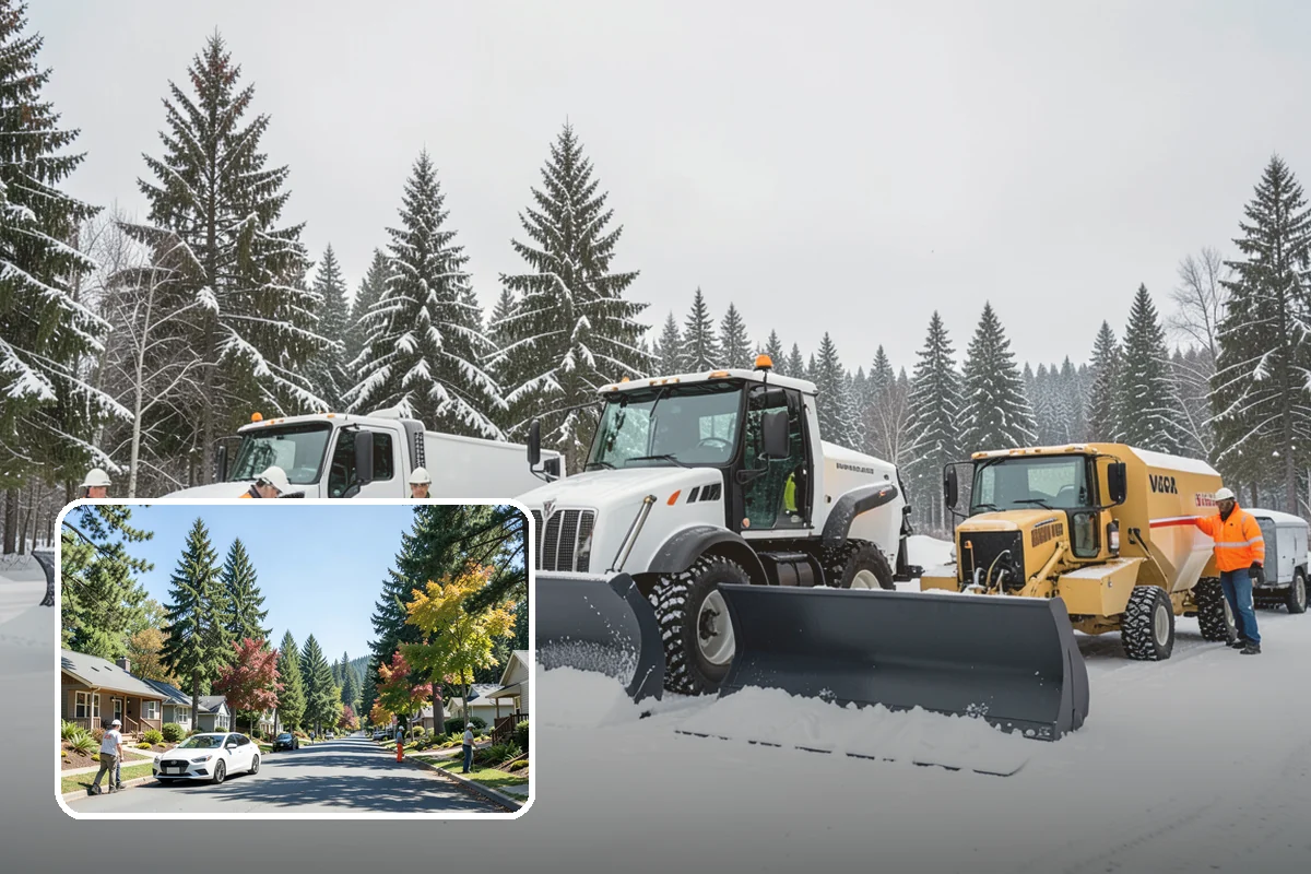 Steps Snow Removal in Orting, Pierce County, WA - Targets the treads and nosings where slips begin