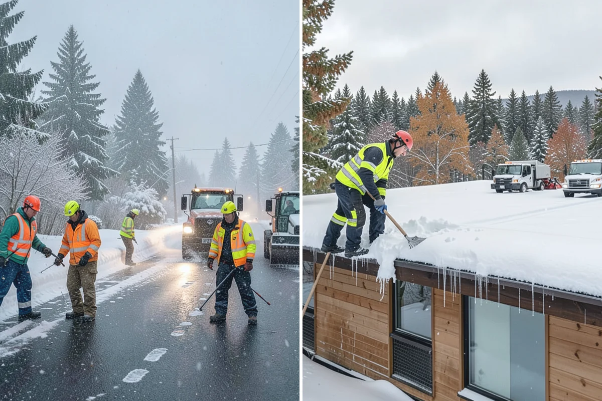 Steps Snow Removal in Redmond, King County, WA - We count the treads and note the step material