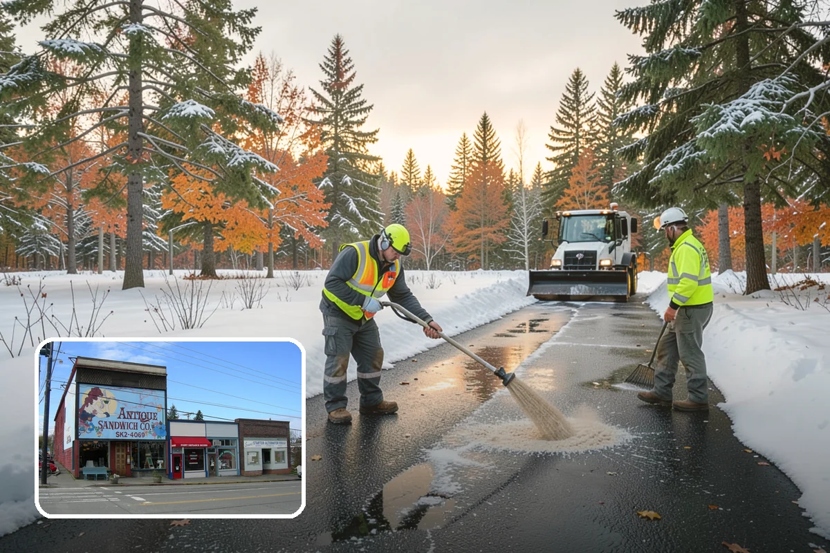 Steps Snow Removal in Ruston, Pierce County, WA - Targets the treads and nosings where slips begin