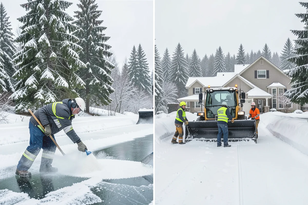 Steps Snow Removal in Ruston, Pierce County, WA - We count the treads and note the step material
