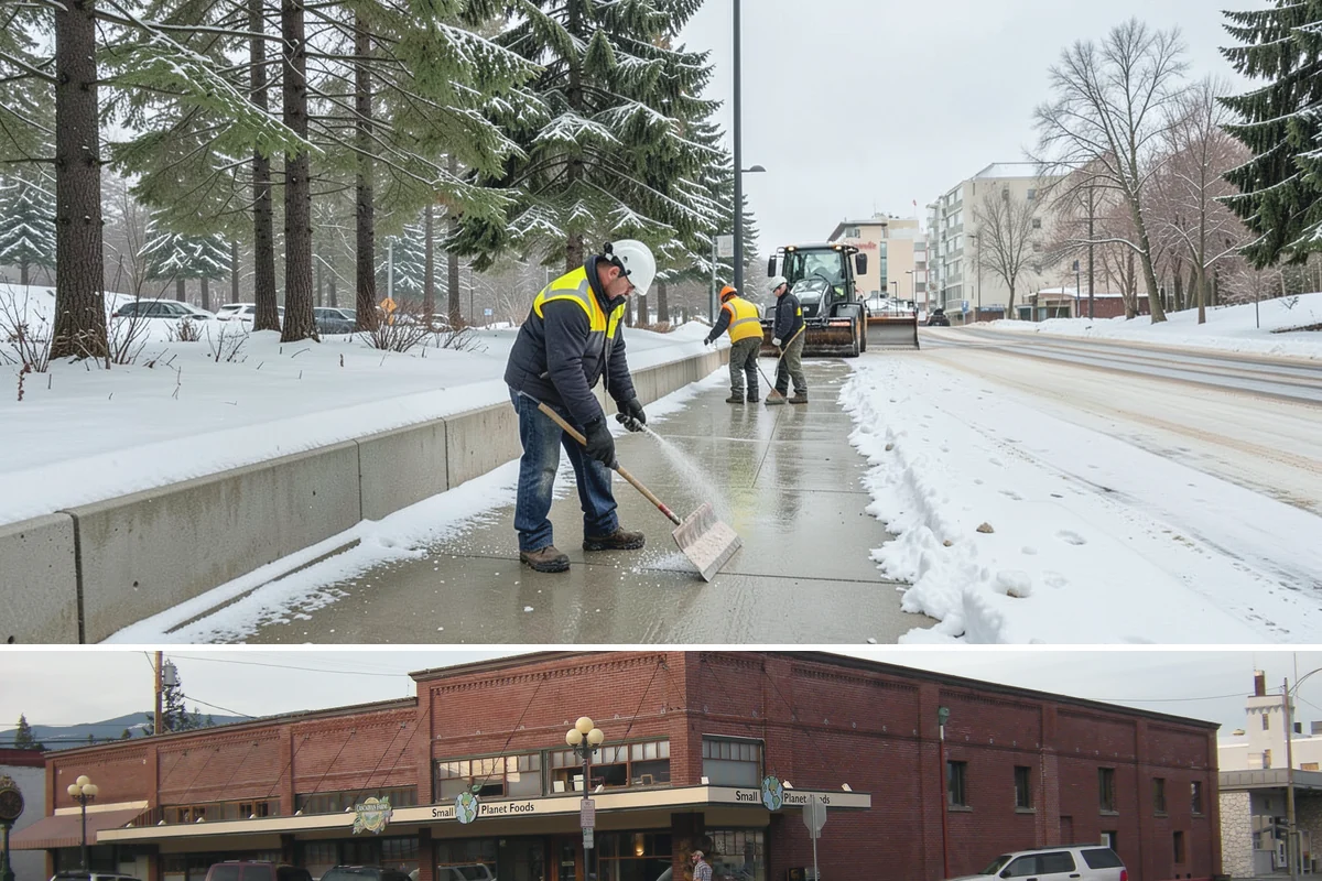 Steps Snow Removal in Sedro-Woolley, Skagit County, WA - Get on our list by late November so your stairs are safe from the first hard freeze of the season.