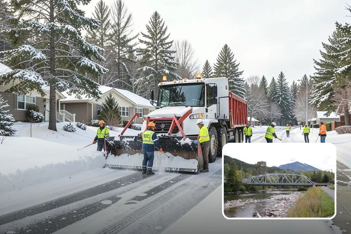 Steps Snow Removal in Skykomish, King County, WA - Targets the treads and nosings where slips begin