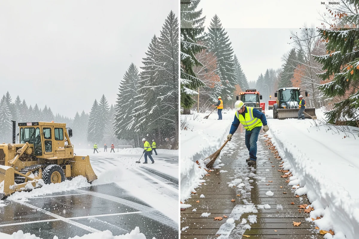 Steps Snow Removal in Snohomish, Snohomish County, WA - We count the treads and note the step material