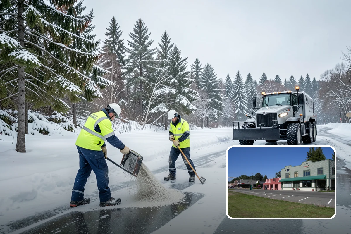 Steps Snow Removal in Snoqualmie, King County, WA - Targets the treads and nosings where slips begin