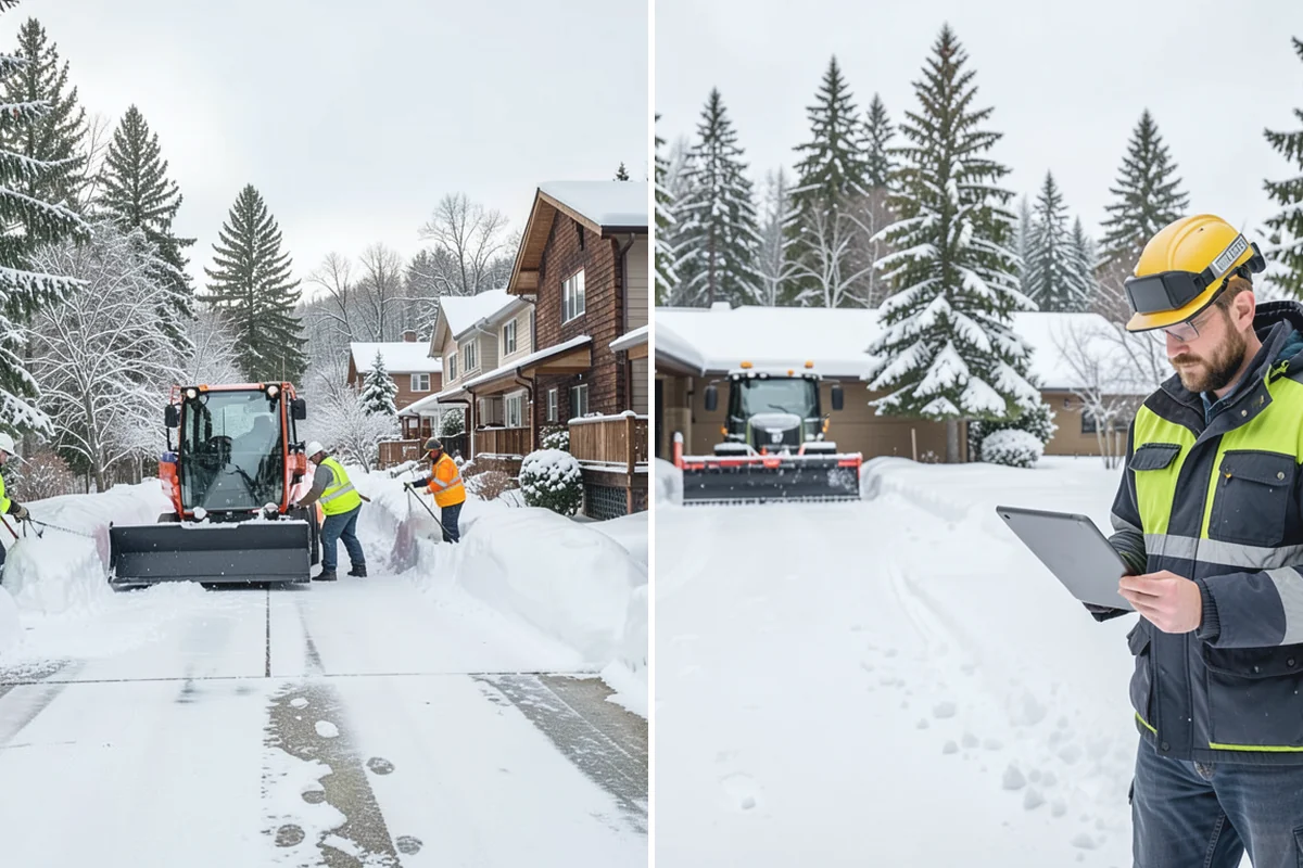 Steps Snow Removal in South Prairie, Pierce County, WA - We count the treads and note the step material