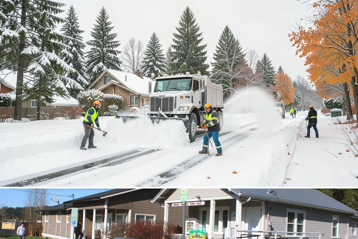 Steps Snow Removal in South Prairie, Pierce County, WA - Get on our list by late November so your stairs are safe from the first hard freeze of the season.