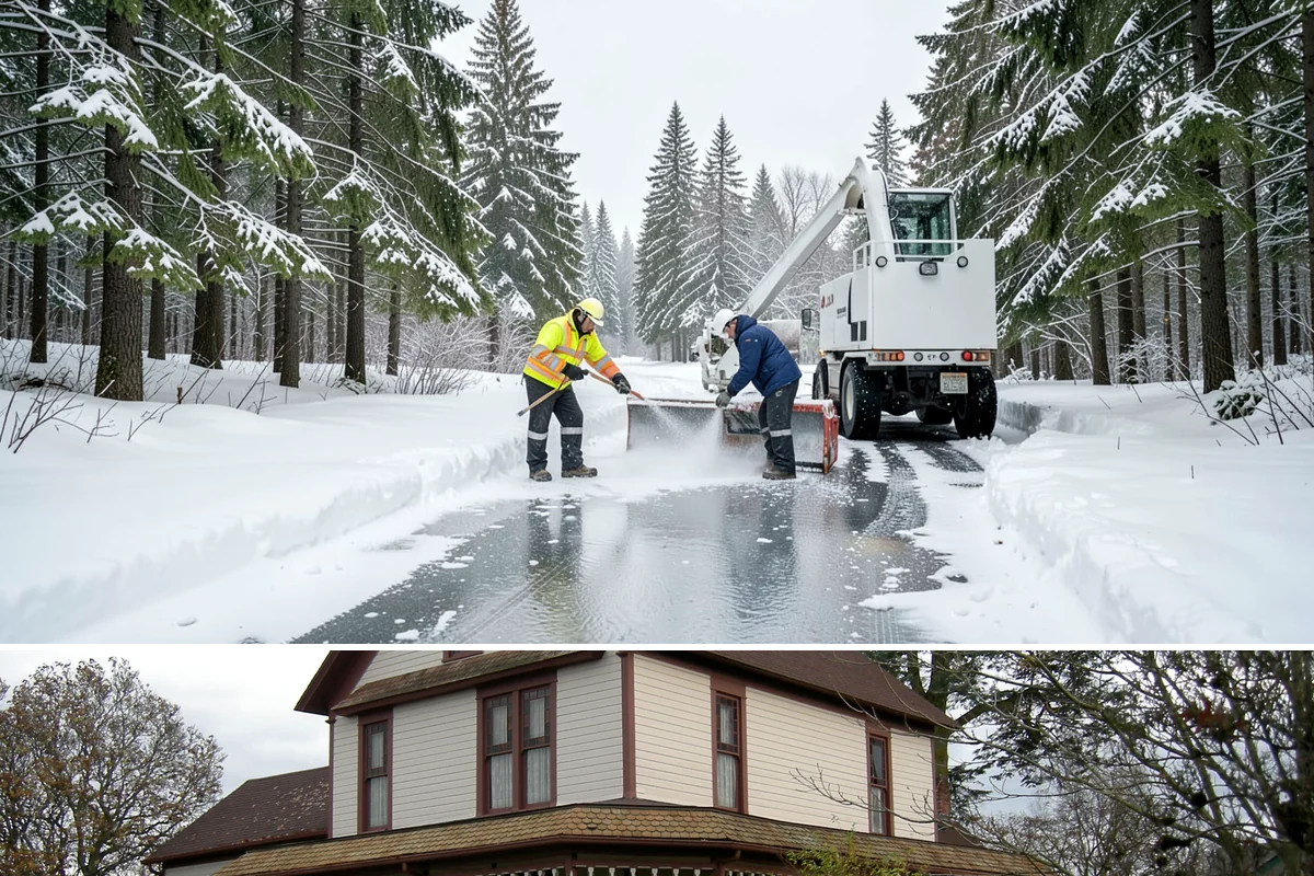 Steps Snow Removal in Sumner, Pierce County, WA - Get on our list by late November so your stairs are safe from the first hard freeze of the season.