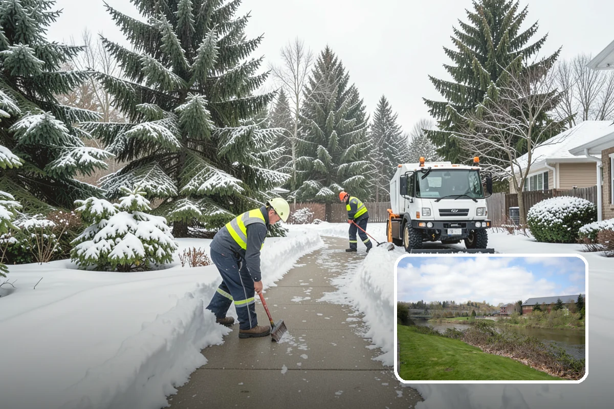 Steps Snow Removal in Tukwila, King County, WA - Targets the treads and nosings where slips begin