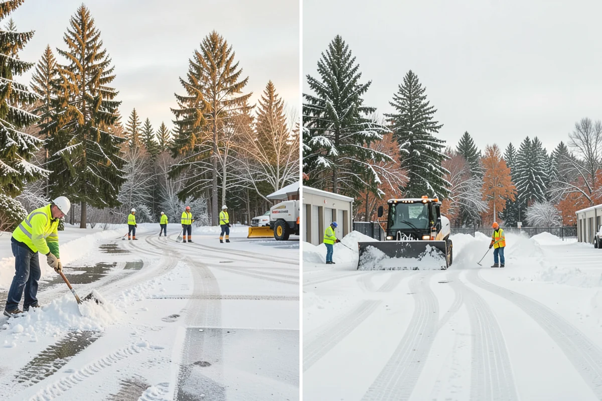 Steps Snow Removal in Tukwila, King County, WA - We count the treads and note the step material