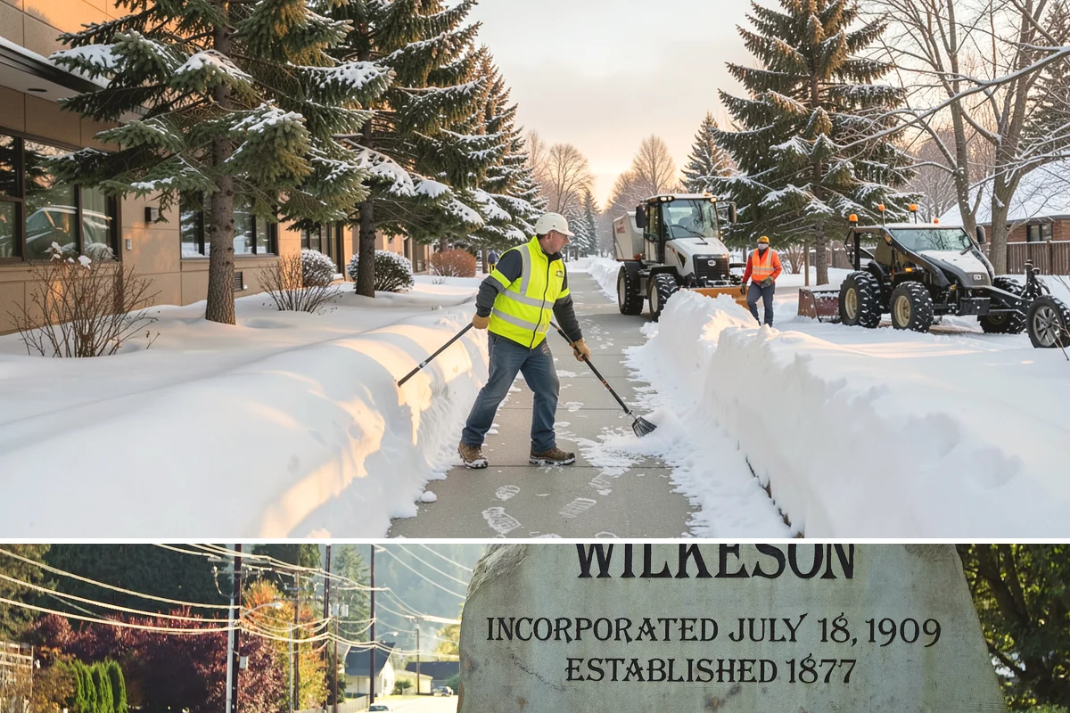 Steps Snow Removal in Wilkeson, Pierce County, WA - Get on our list by late November so your stairs are safe from the first hard freeze of the season.