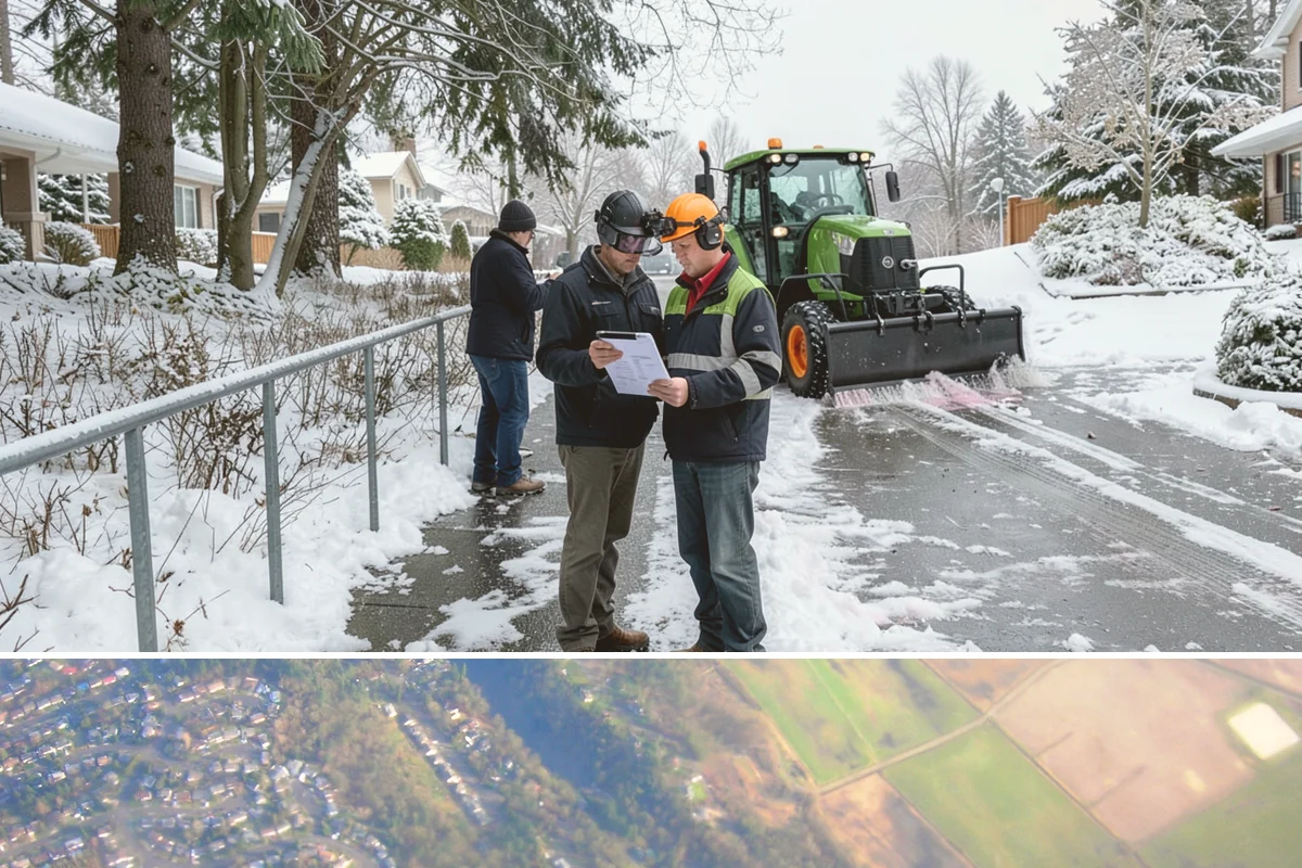 Strip Mall Snow Removal in Algona, King County, WA - Strip malls need coverage December through February during lowland snow and ice days.