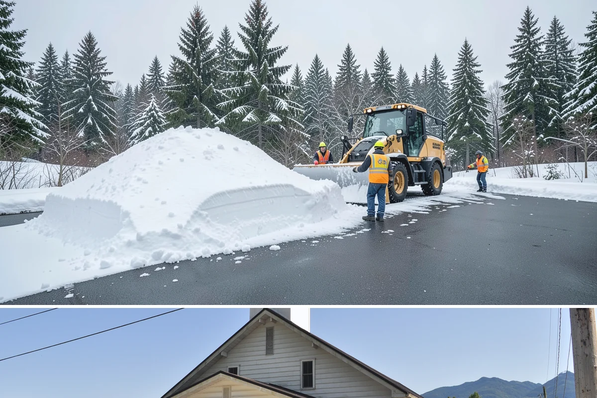 Strip Mall Snow Removal in Concrete, Skagit County, WA - Strip malls need coverage December through February during lowland snow and ice days.