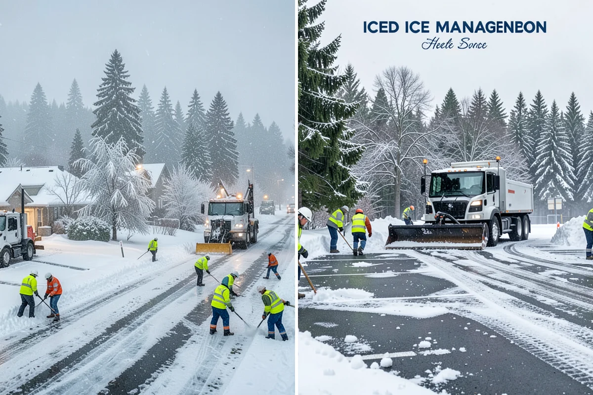 Strip Mall Snow Removal in DuPont, Pierce County, WA - Map the shared lot and the full storefront sidewalk