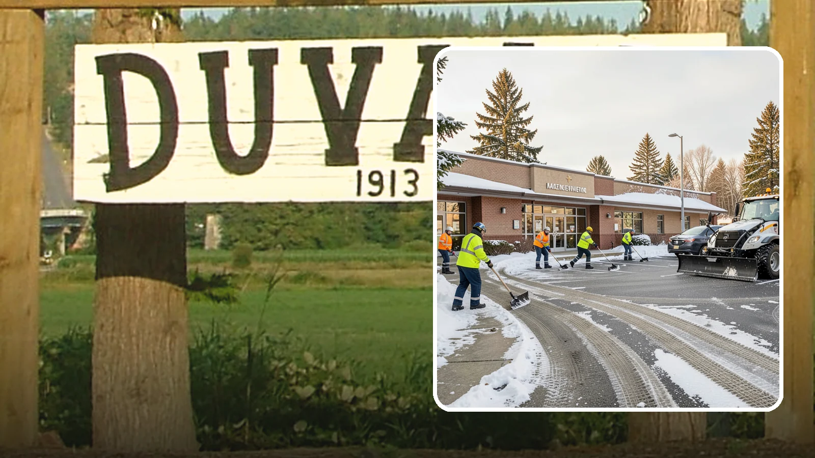 Strip Mall Snow Removal in Duvall, King County, WA - We keep strip-mall storefronts, shared parking, and sidewalks clear so every tenant's customers can reach the door safely.