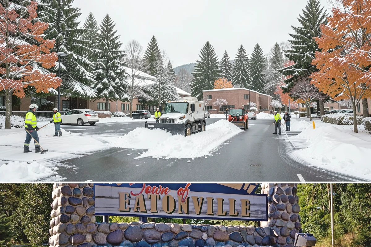 Strip Mall Snow Removal in Eatonville, Pierce County, WA - Strip malls need coverage December through February during lowland snow and ice days.