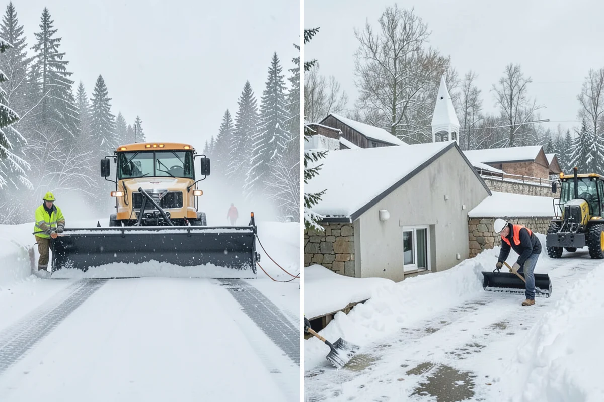 Strip Mall Snow Removal in Granite Falls, Snohomish County, WA - Map the shared lot and the full storefront sidewalk