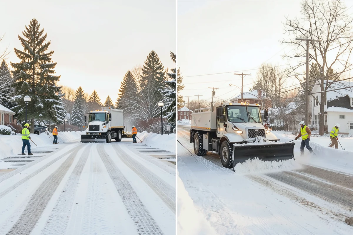 Strip Mall Snow Removal in Hamilton, Skagit County, WA - Map the shared lot and the full storefront sidewalk
