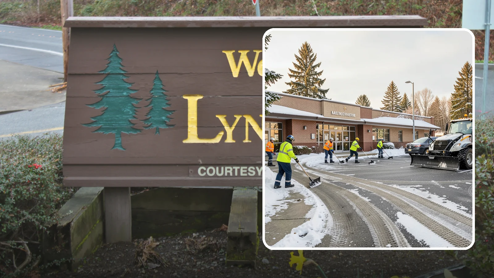 Strip Mall Snow Removal in Lynnwood, Snohomish County, WA - We keep strip-mall storefronts, shared parking, and sidewalks clear so every tenant's customers can reach the door safely.