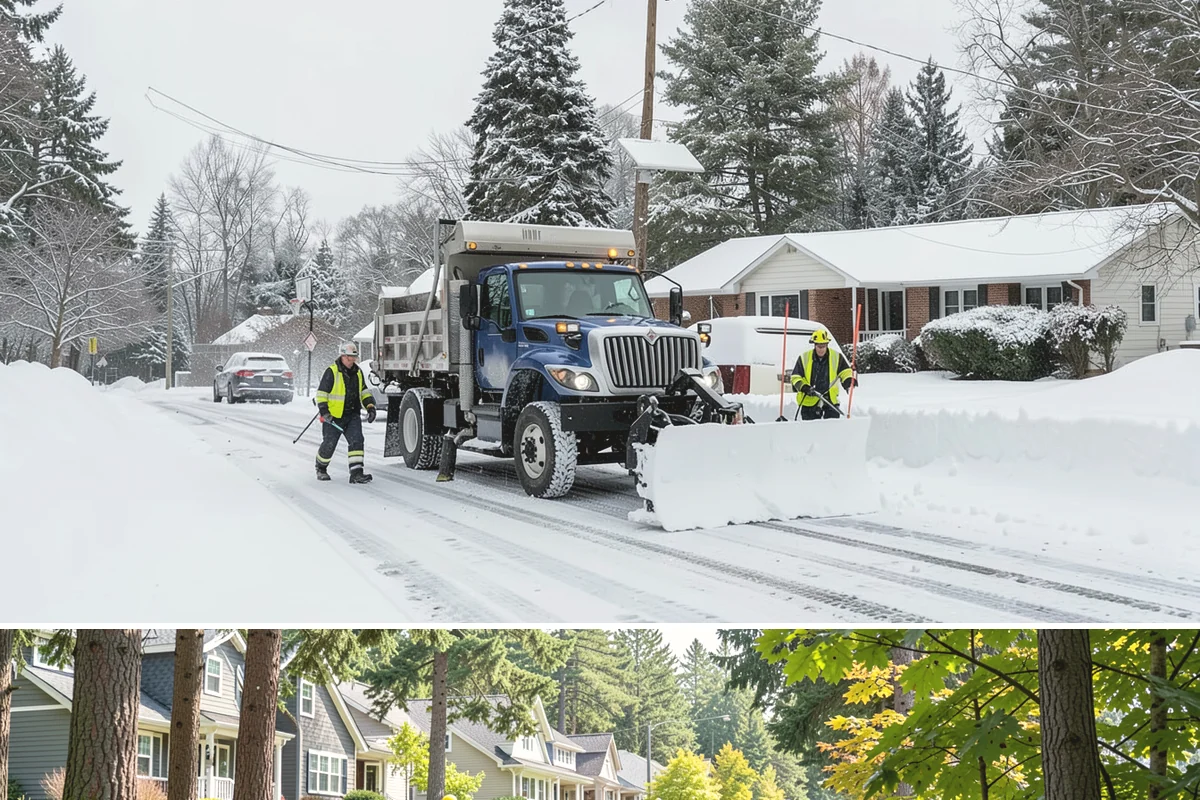 Strip Mall Snow Removal in Normandy Park, King County, WA - Strip malls need coverage December through February during lowland snow and ice days.