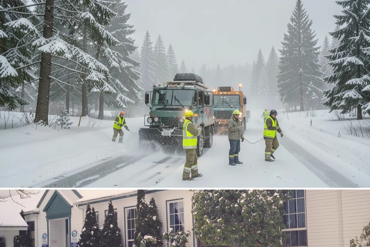 Strip Mall Snow Removal in Pacific, King County, WA - Strip malls need coverage December through February during lowland snow and ice days.