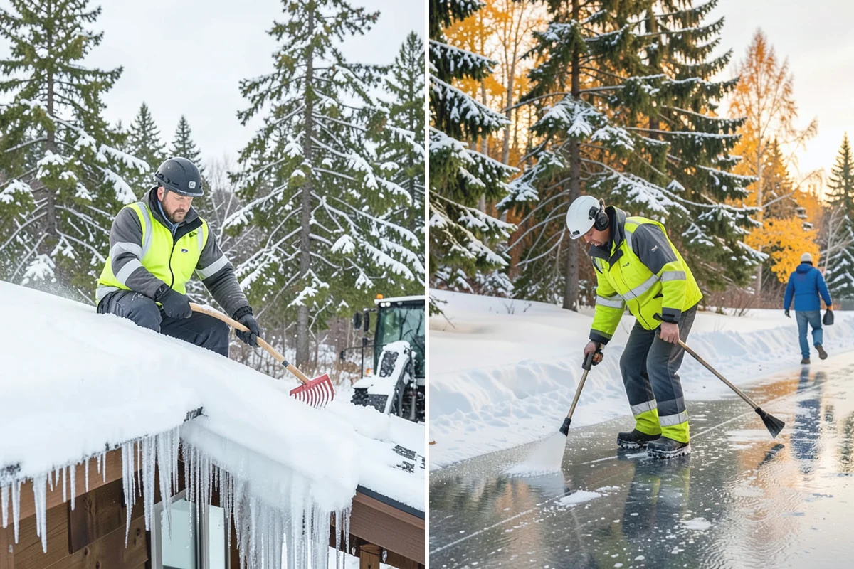 Strip Mall Snow Removal in Skykomish, King County, WA - Map the shared lot and the full storefront sidewalk