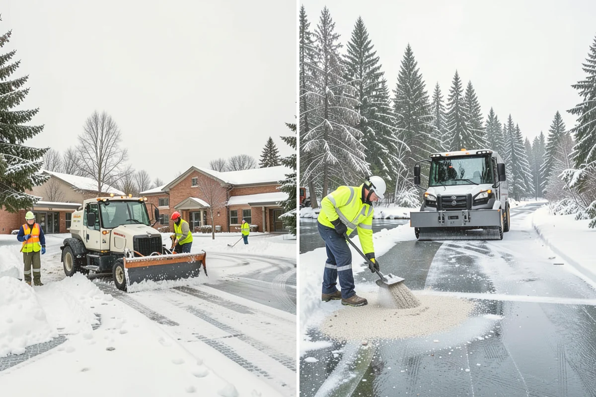 Strip Mall Snow Removal in Snohomish, Snohomish County, WA - Map the shared lot and the full storefront sidewalk
