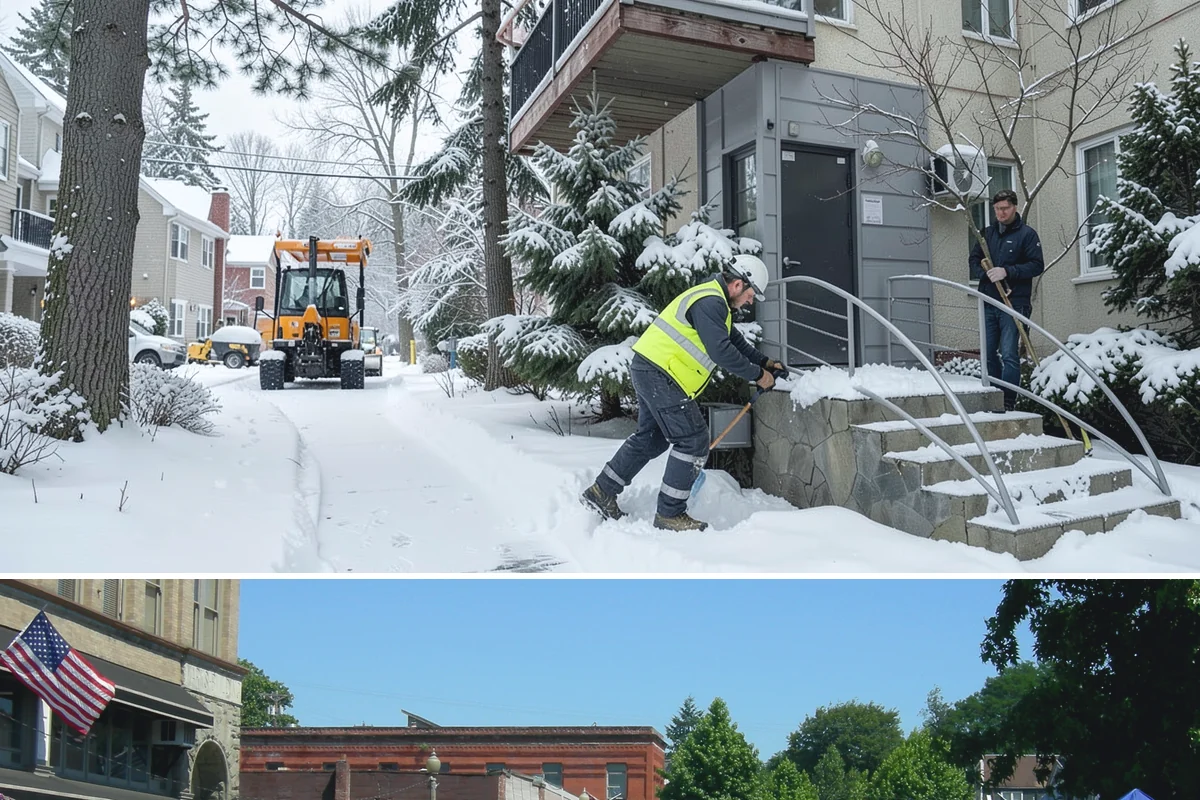 Strip Mall Snow Removal in Snohomish, Snohomish County, WA - Strip malls need coverage December through February during lowland snow and ice days.