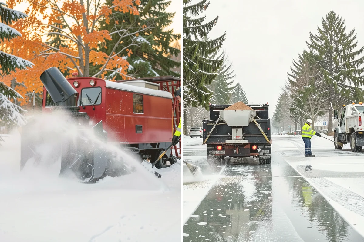Strip Mall Snow Removal in Stanwood, Snohomish County, WA - Map the shared lot and the full storefront sidewalk