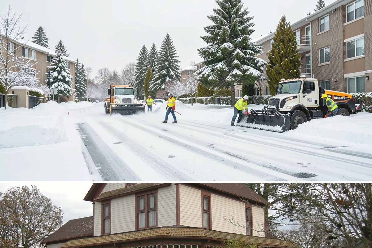Strip Mall Snow Removal in Sumner, Pierce County, WA - Strip malls need coverage December through February during lowland snow and ice days.