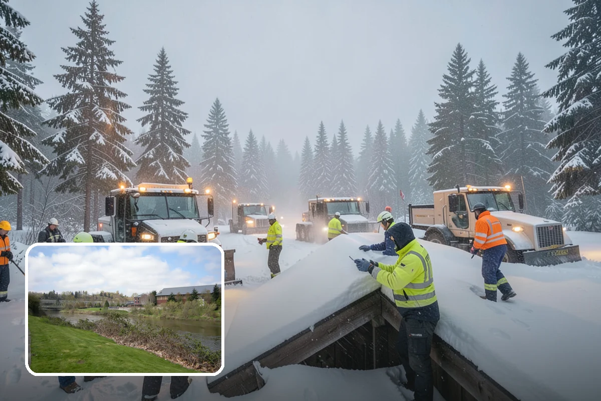 Strip Mall Snow Removal in Tukwila, King County, WA - Shared lot and full storefront walkway cleared