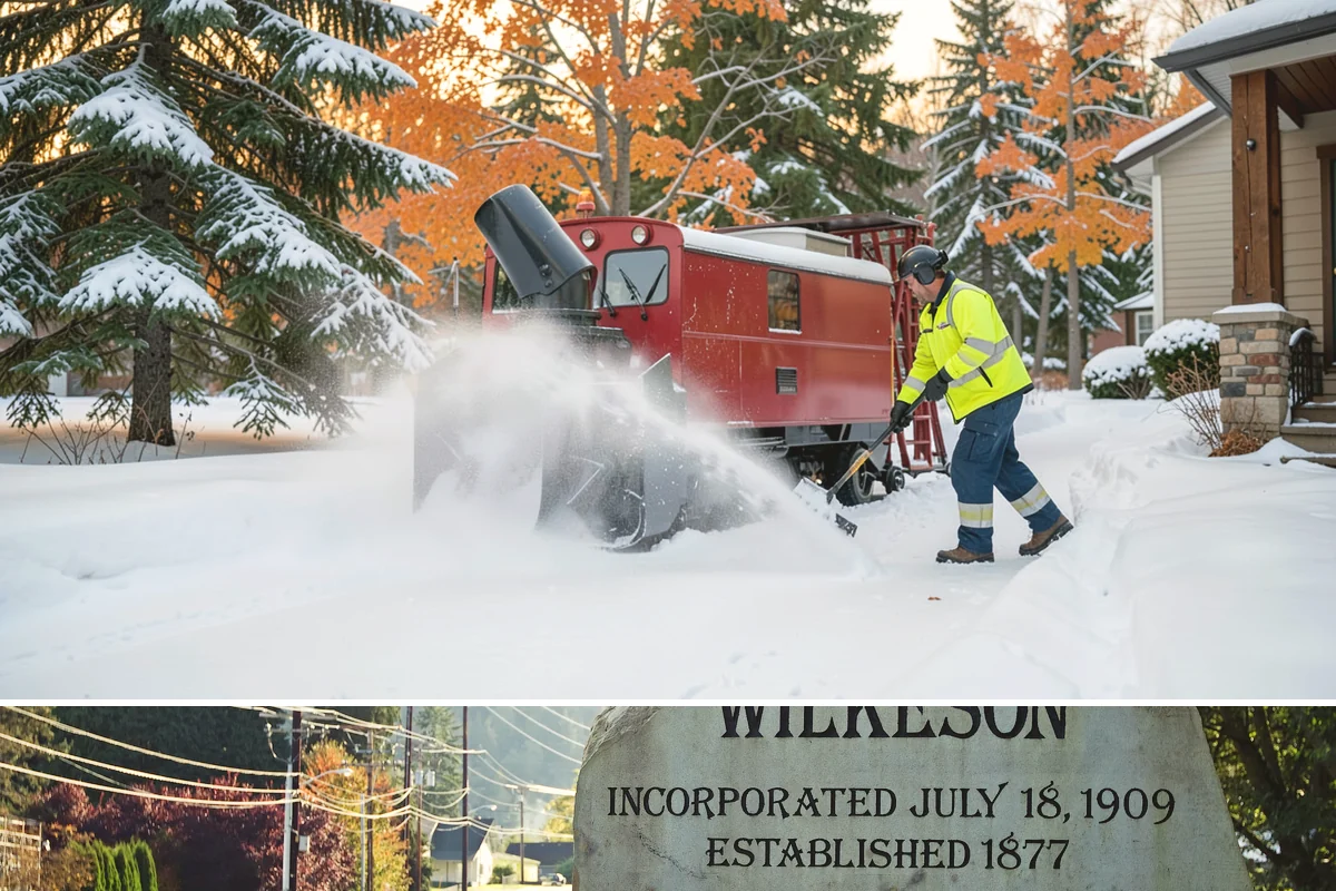 Strip Mall Snow Removal in Wilkeson, Pierce County, WA - Strip malls need coverage December through February during lowland snow and ice days.