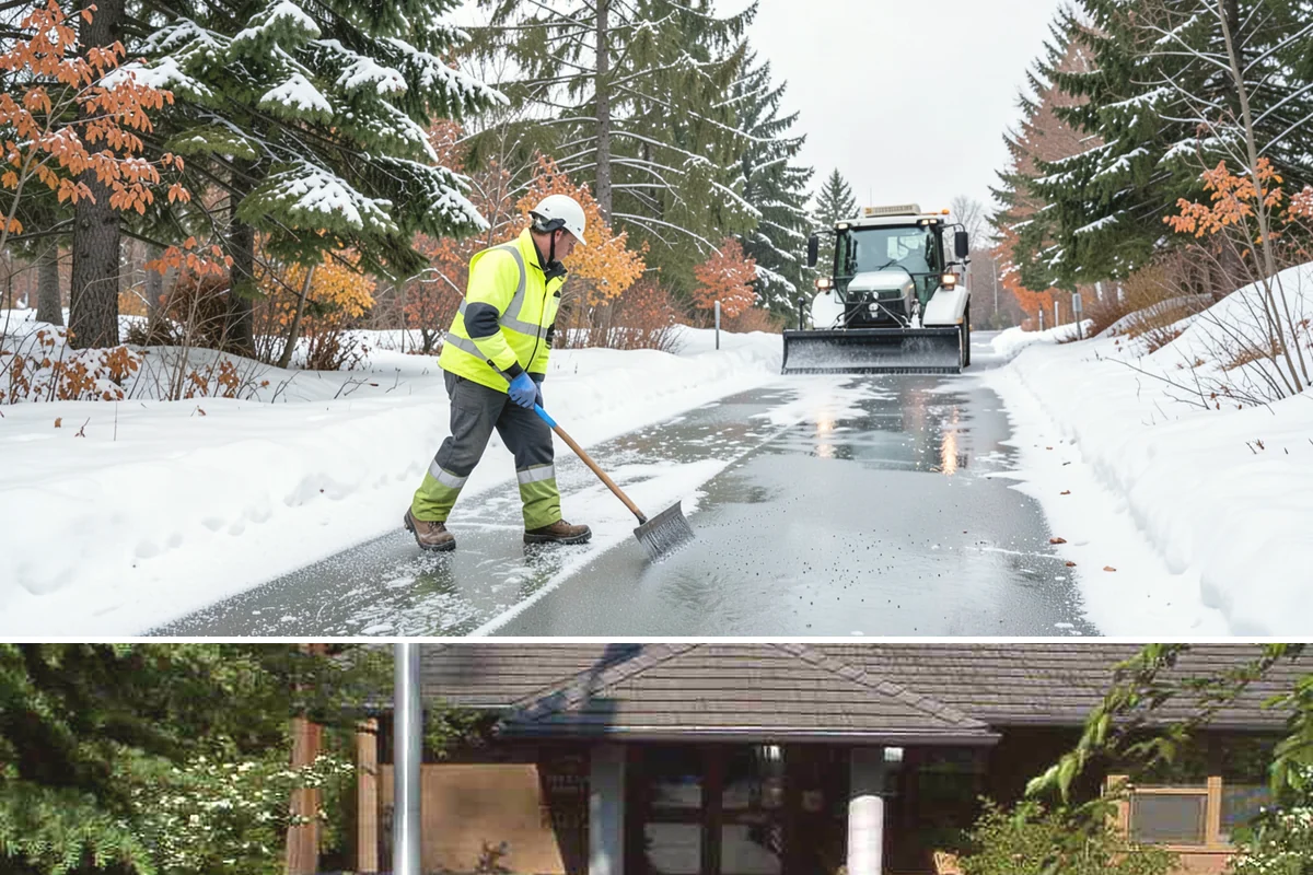 Strip Mall Snow Removal in Yarrow Point, King County, WA - Strip malls need coverage December through February during lowland snow and ice days.