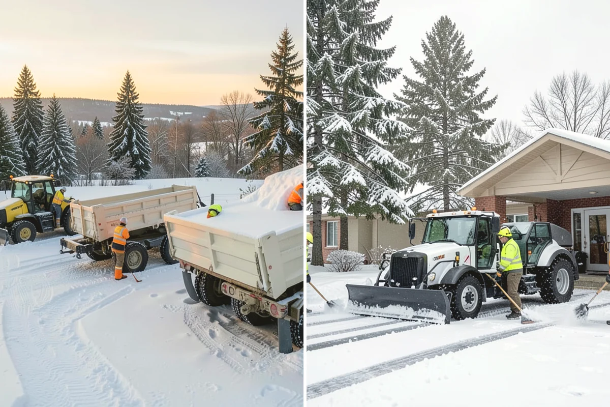 Townhome Snow Removal in Anacortes, Skagit County, WA - We map shared access, unit boundaries, and staging areas