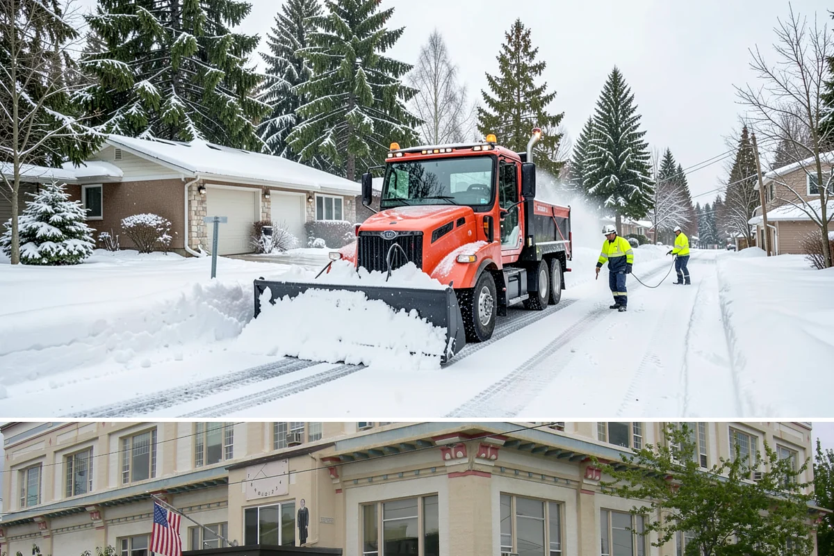 Townhome Snow Removal in Anacortes, Skagit County, WA - Townhome clusters need prompt clearing with each lowland snowfall and follow-up treatment through the freeze-thaw days that...