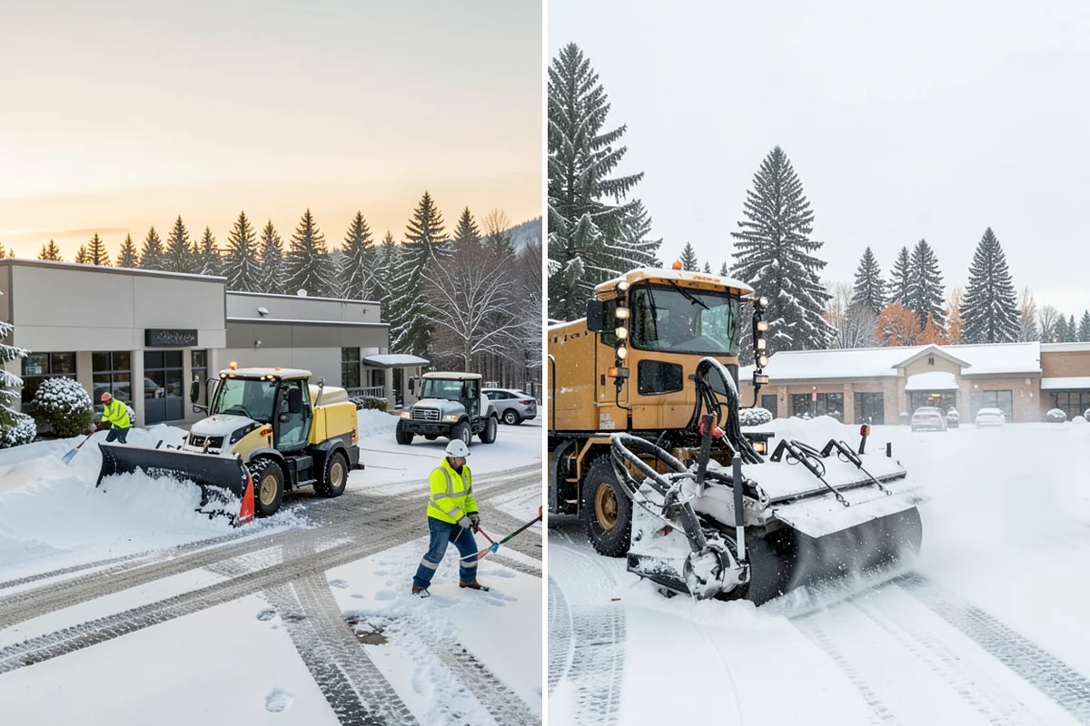 Townhome Snow Removal in Arlington, Snohomish County, WA - We map shared access, unit boundaries, and staging areas