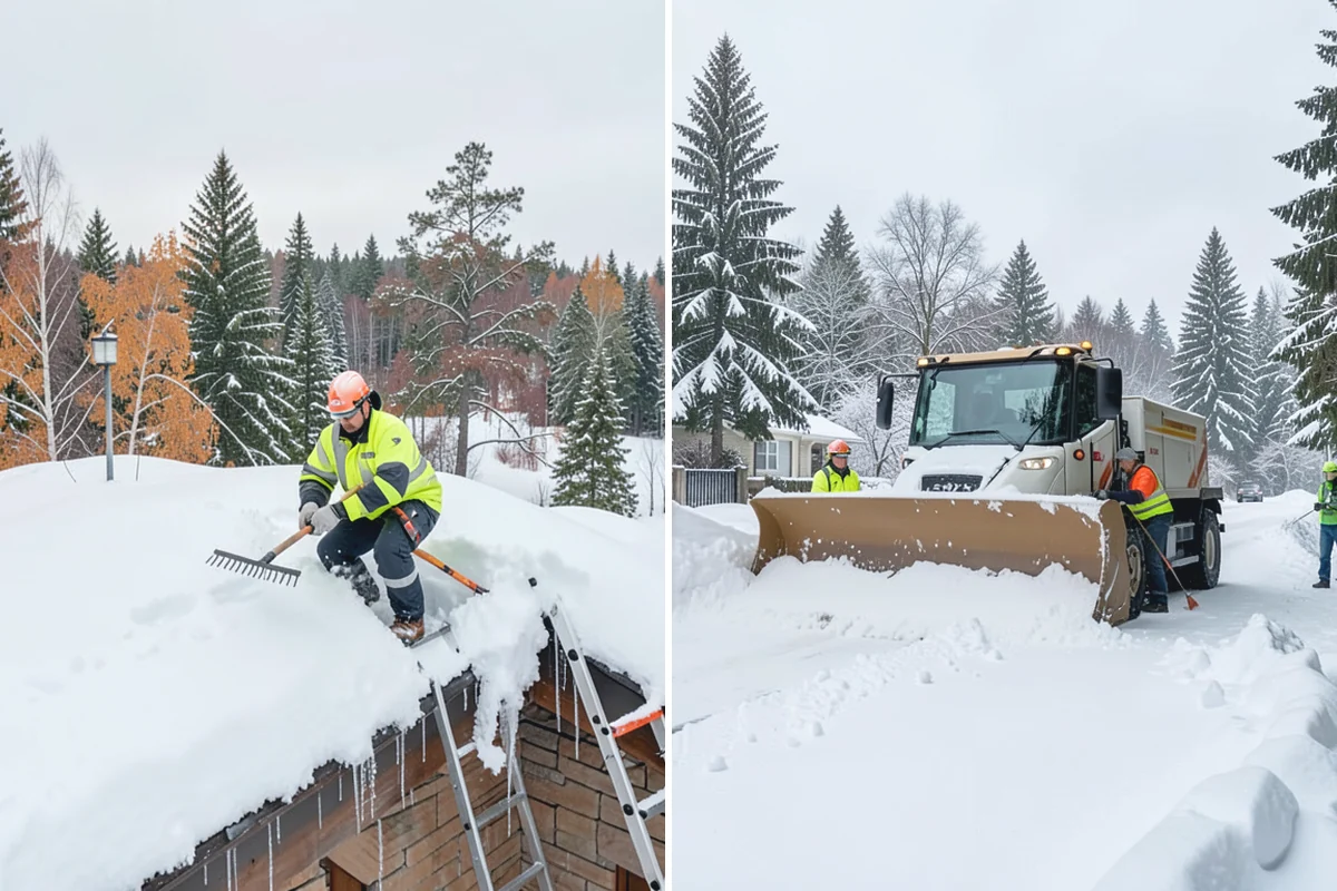 Townhome Snow Removal in Auburn, King County, WA - We map shared access, unit boundaries, and staging areas