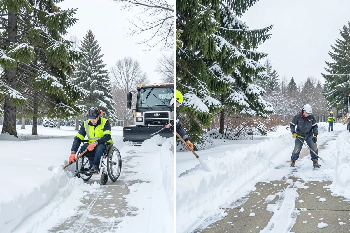 Townhome Snow Removal in Beaux Arts Village, King County, WA - We map shared access, unit boundaries, and staging areas